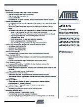DataSheet AT91SAM7XC256 pdf